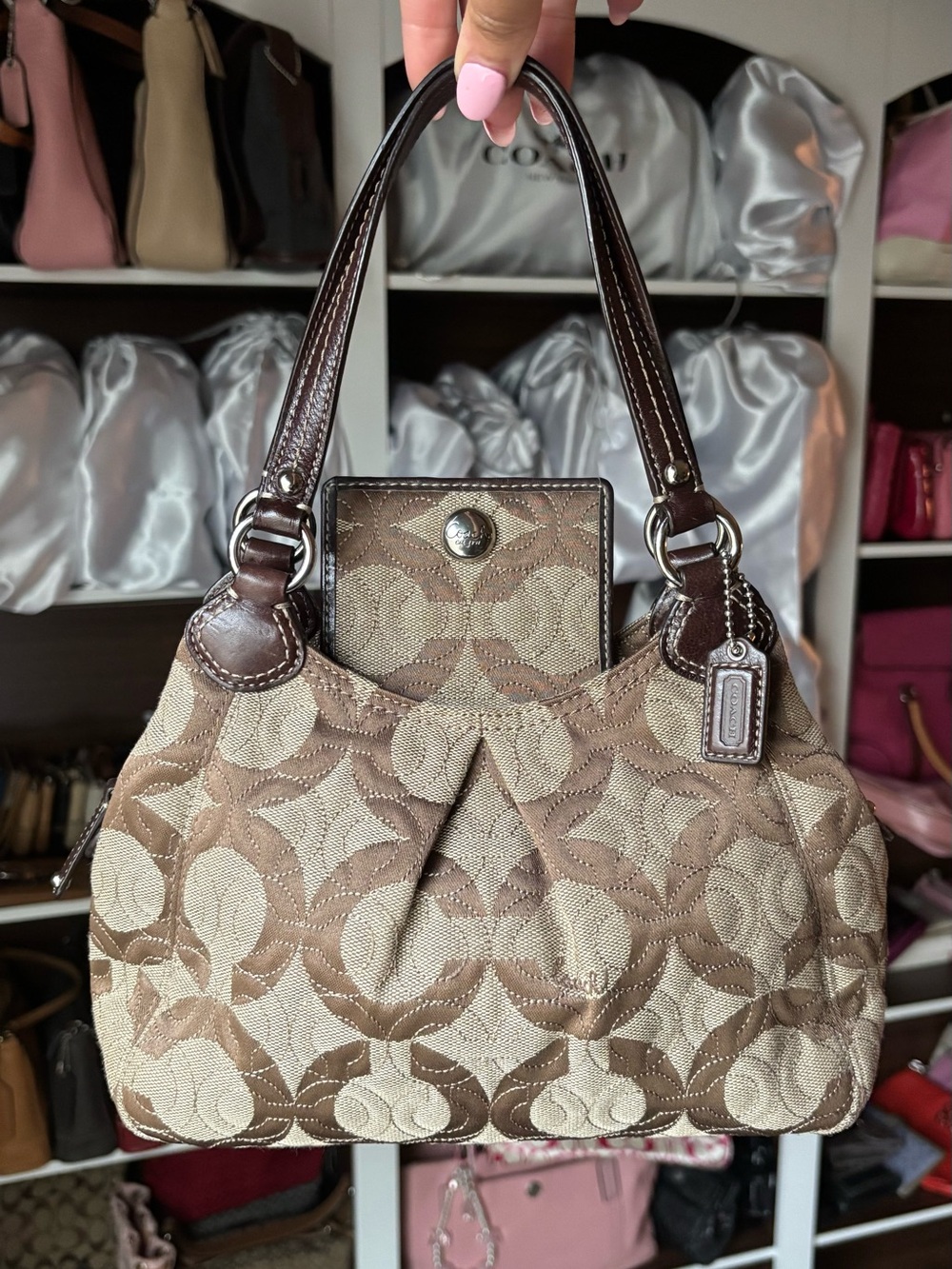 🤎COACH Gramercy Op Art Bag & Wallet🤎